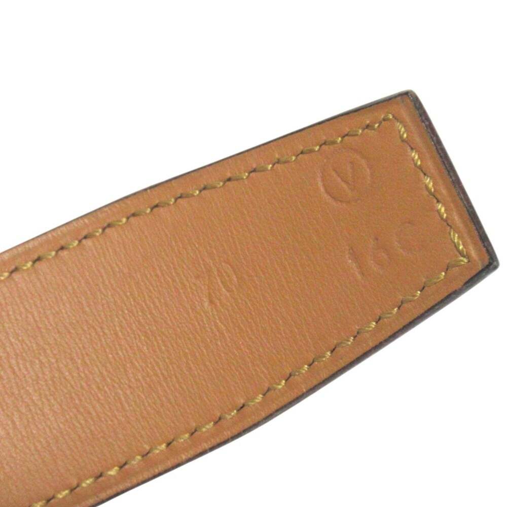 HERMES Kelly Leather Belt, Size 70, Red with Gold-colored Hardware, V Stamp, ... - Picture 4 of 6